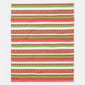 Schneeflocken Weihnachtslinien Muster Fleece Decke (Vorderseite)