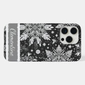 Schneeflocken-Weihnachtsmuster iPhone Hülle (Rückseite (Horizontal))