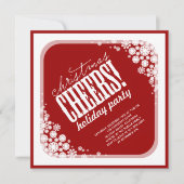 Schneeflocken Weihnachtsschauer Klassische Feier Einladung (Vorderseite)