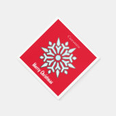 Schneeflocken Weihnachtsschmuck Thunder_Cove Serviette (Ecke)