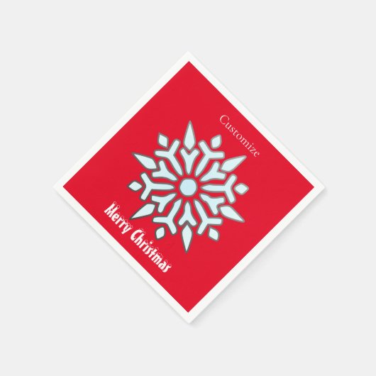 Schneeflocken Weihnachtsschmuck Thunder_Cove Serviette (Ecke)