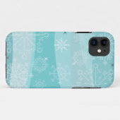 Schneeflocken Weihnachtstelefoncase Case-Mate iPhone Hülle (Rückseite (Horizontal))