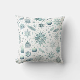 Schneeflocken Weihnachtswürfelkissen Kissen