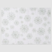 Schneeflocken Weiß Seidenpapier (Vorderseite)