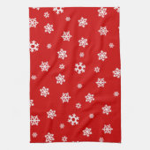 Schneeflocken (weiß) [Weihnachtsmuster] Küchentuch (Vertikal)