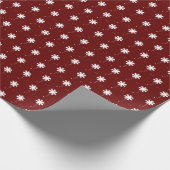 Schneeflocken, Weißburgunder-Traubwein-Muster nied Geschenkpapier (Ecke)