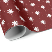 Schneeflocken, Weißburgunder-Traubwein-Muster nied Geschenkpapier (Rolleneckpunkt)