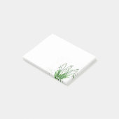 Schneeflocken, weiße Blume, Aquarell Post-it Klebezettel (angewinkelt)