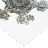 Schneeflocken Weiße Tablette Tischdecke (Schrägansicht)