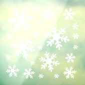 Schneeflocken Weißer Schnee Winter Weihnachtsfeier Fensteraufkleber (Blatt 3)