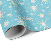 Schneeflocken Whimsical Fun Niedliche Weihnachten Geschenkpapier (Rolleneckpunkt)