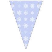 Schneeflocken Wimpelkette (Dritte Fahne)