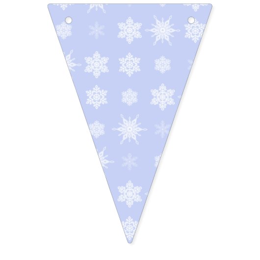 Schneeflocken Wimpelkette (Dritte Fahne)