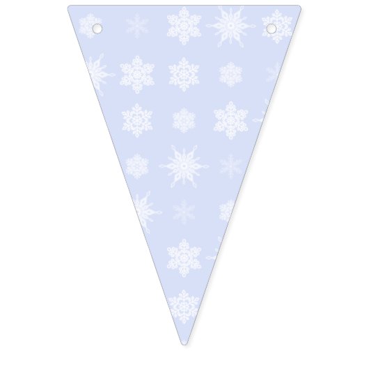 Schneeflocken Wimpelkette (Zweite Fahne)