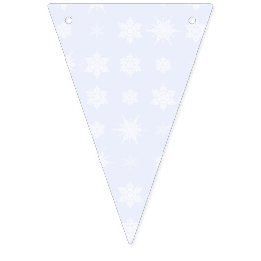 Schneeflocken Wimpelkette (Erste Fahne)