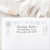 Schneeflocken Winter Baby Dusche Silberner Glitzer (Insitu)