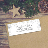 Schneeflocken Winter Baby Dusche Silberner Glitzer