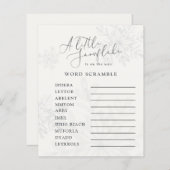 Schneeflocken Winter Baby Dusche Wort Rührei (Vorne/Hinten)