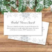 Schneeflocken Winter Bridal Dusche Einladung einfü