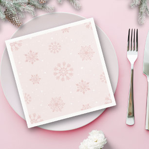Schneeflocken Winter Es ist kalt draußen Babydusch Serviette