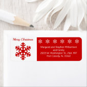 Schneeflocken Winter Frohe Weihnachten Rotes Weiß (Insitu)