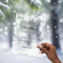 Schneeflocken Winter gefrostete Hochzeit