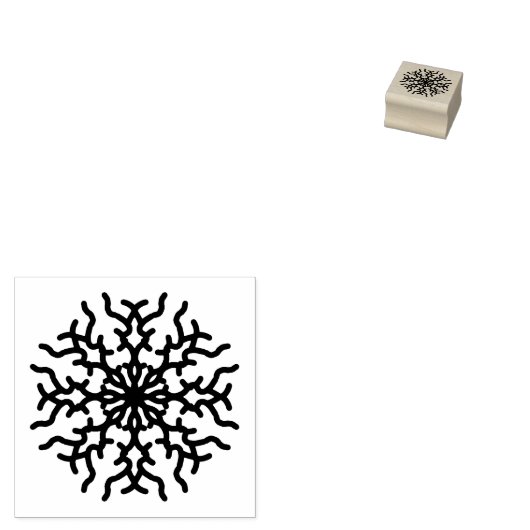 Schneeflocken Winter Mini Gummistempel (Stempel)