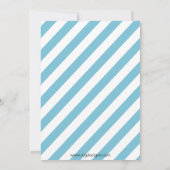 Schneeflocken Winter Mustache Babydusche Einladung (Rückseite)