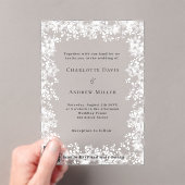 Schneeflocken Winter QR UAWG Hochzeit Acryleinladungen (Insitu (Handheld))