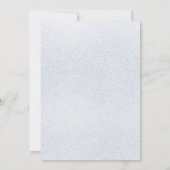 Schneeflocken Winter Quinceñera Süß 16 Einladung (Rückseite)