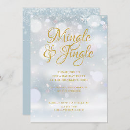 Schneeflocken Winter Weihnachtsfeier Einladung