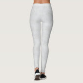 Schneeflocken-Winter-Weihnachtsmuster Leggings (Rückseite)