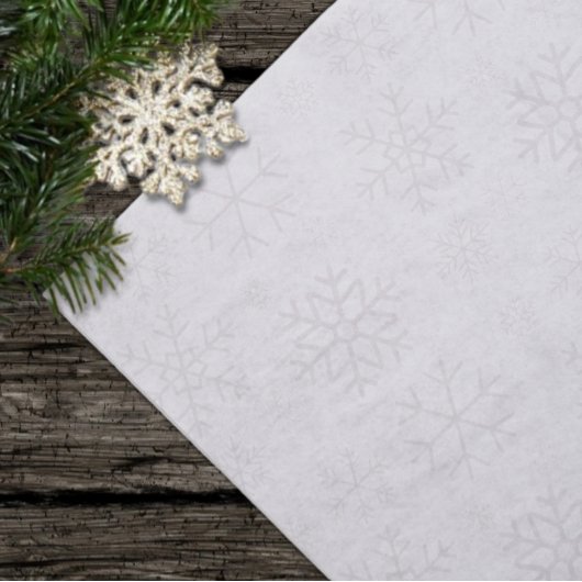 Schneeflocken-Winter-Weihnachtsmuster Seidenpapier