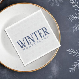 Schneeflocken-Winter-Weihnachtsmuster Serviette