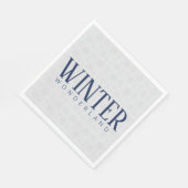 Schneeflocken-Winter-Weihnachtsmuster Serviette (Ecke)