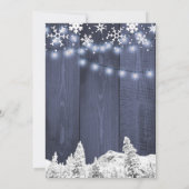 Schneeflocken Winterabend Probe Einladung (Rückseite)
