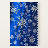 Schneeflocken Winterferien Weihnachten Notizblock (Rückseite)
