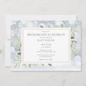 Schneeflocken Wintergarten Bridesmaids Einladung (Vorderseite)