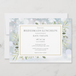 Schneeflocken Wintergarten Bridesmaids Einladung