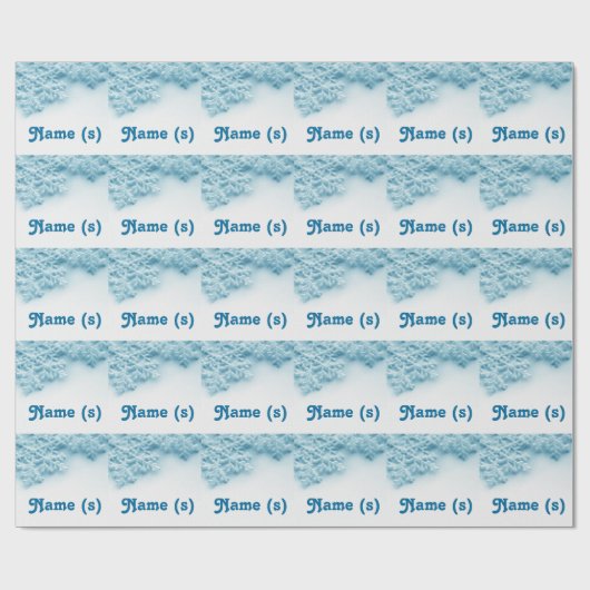 Schneeflocken Wintergeschenkpapier Geschenkpapier (Flach)