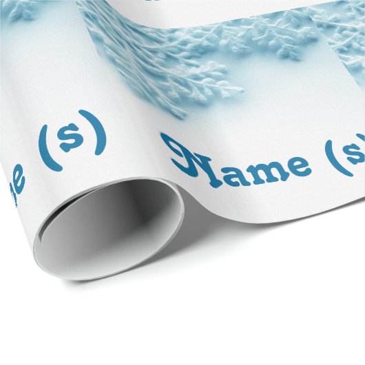 Schneeflocken Wintergeschenkpapier Geschenkpapier (Rolleneckpunkt)