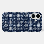 Schneeflocken Wintermuster Case-Mate iPhone Hülle (Rückseite (Horizontal))