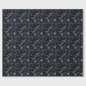 Schneeflocken Wintersolstice individuell anpassbar Geschenkpapier (Flach)