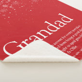 Schneeflocken Winterurlaub Grandpa Großartiger Pap Sherpadecke (3/4)