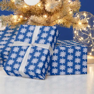 Schneeflocken Winterurlaub Weihnachtsfest Geschenkpapier