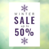 Schneeflocken-Wintervorzeigerfenster Fensteraufkleber (Blatt 3)