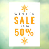 Schneeflocken-Wintervorzeigerfenster Fensteraufkleber (Blatt 3)