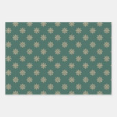 Schneeflocken-Wrapping Paper Flat Sheet Set 3 Geschenkpapier Set (Vorderseite 3)