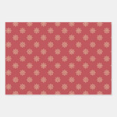 Schneeflocken-Wrapping Paper Flat Sheet Set 3 Geschenkpapier Set (Vorderseite 2)