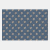 Schneeflocken-Wrapping Paper Flat Sheet Set 3 Geschenkpapier Set (Vorderseite)